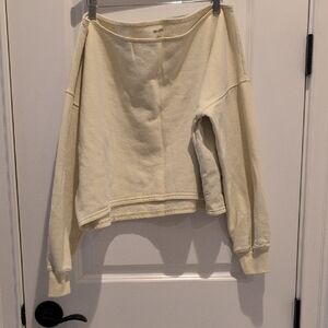 Hollister Off-White Fleece Pullover